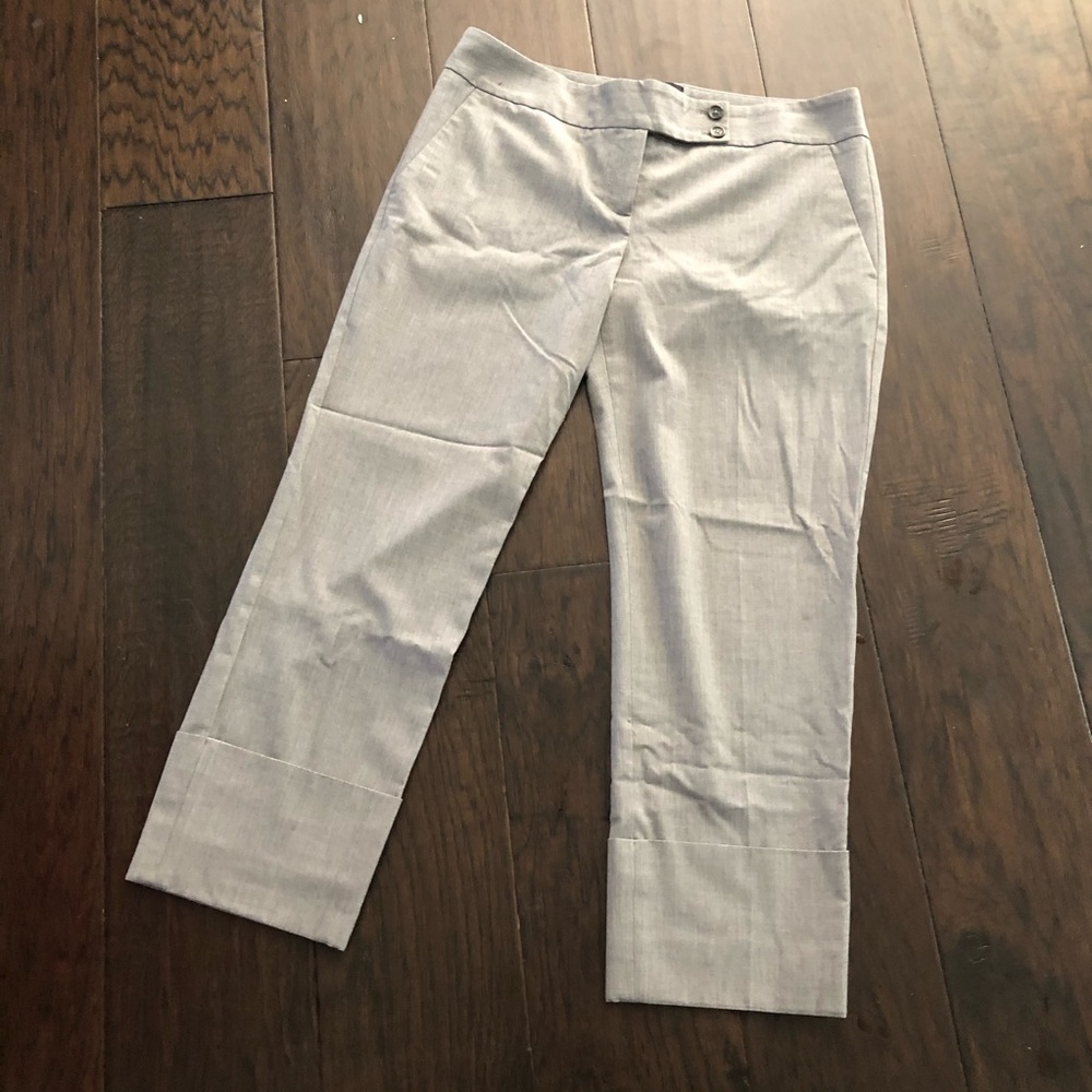 The Limited Drew Fit Cuffed Capri Pants Gray 8